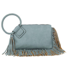 Load image into Gallery viewer, Fringe Soft Vegan Leather Wristlet/Clutch