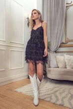 Load image into Gallery viewer, Mystee Sequin Fringe Dress
