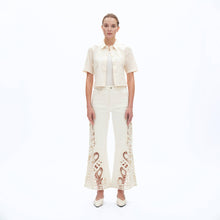 Load image into Gallery viewer, Bayeas High Rise Lace Wide Leg Jeans