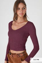 Load image into Gallery viewer, NikiBiki Lace Textured V Neck Top