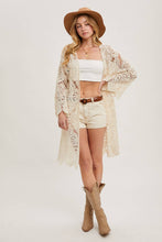 Load image into Gallery viewer, Amarie Crochet Open Front Bell Sleeve Cardigan