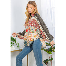 Load image into Gallery viewer, Bishop Sleeves Loose Western Printed Shirt Top