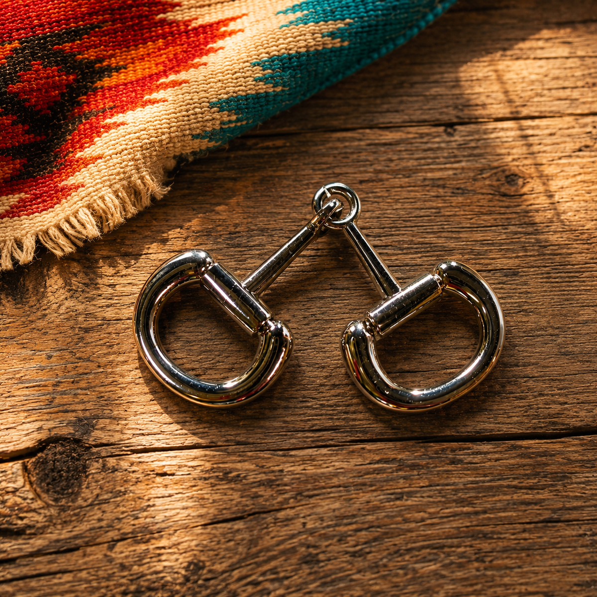 Silver Snaffle Bit Skinny Mini Scarf Twilly Adapter – Madame Peacock's