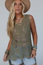 Load image into Gallery viewer, Serene Dream Crochet Lace Top - Olive