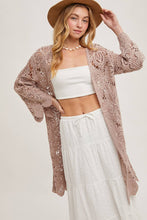 Load image into Gallery viewer, Amarie Crochet Open Front Bell Sleeve Cardigan