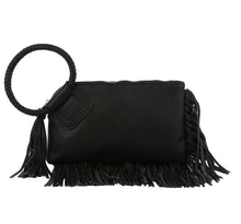 Load image into Gallery viewer, Fringe Soft Vegan Leather Wristlet/Clutch