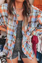Load image into Gallery viewer, Vintage Plaid Loose Button-Up