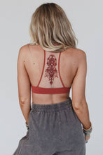 Load image into Gallery viewer, Tattoo Bralette - Rust