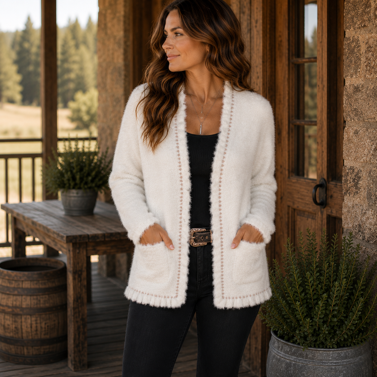 BEST SELLER | Venario Harper Ultra-Soft Eyelash Knit Cardigan