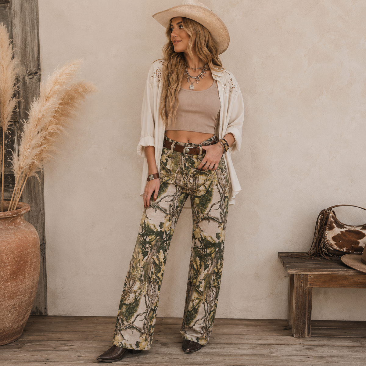 Harlee High-Rise Camo Jeans – Madame Peacock's