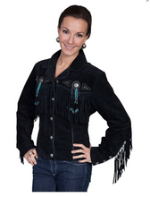 Load image into Gallery viewer, Scully Fringed Leather Western Jacket