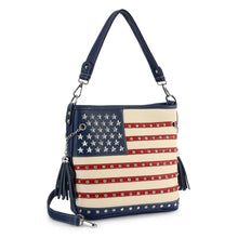 Load image into Gallery viewer, American Flag Hobo Crossbody