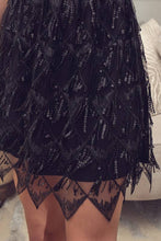Load image into Gallery viewer, Mystee Sequin Fringe Dress