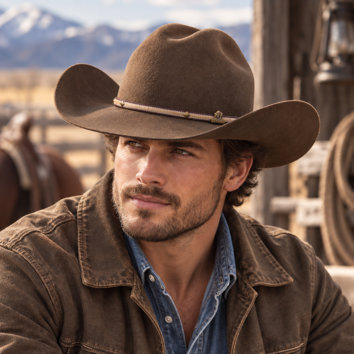 Stetson Powder River Wool Cowboy Hat – Madame Peacock's