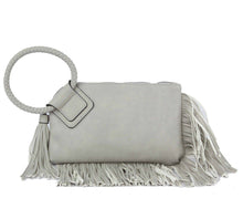 Load image into Gallery viewer, Fringe Soft Vegan Leather Wristlet/Clutch