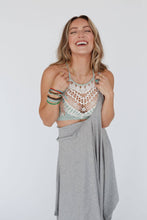 Load image into Gallery viewer, Crochet High Neck Bralette - Sage