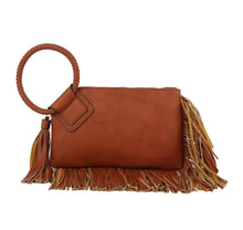 Load image into Gallery viewer, Fringe Soft Vegan Leather Wristlet/Clutch