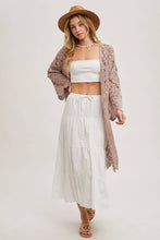 Load image into Gallery viewer, Amarie Crochet Open Front Bell Sleeve Cardigan