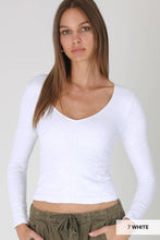 Load image into Gallery viewer, NikiBiki Lace Textured V Neck Top