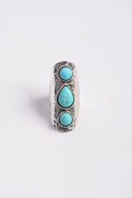 Load image into Gallery viewer, Turquoise Waterfall Stone Ring