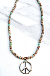 Peace Imperial Jasper Necklace