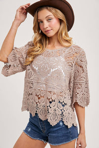 Clover Crochet Lace Top