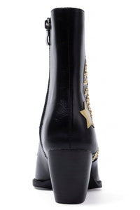 ARISA-80 Star-Studded Western Cowgirl Boots