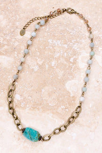 Gypsy Necklace in Amazonite