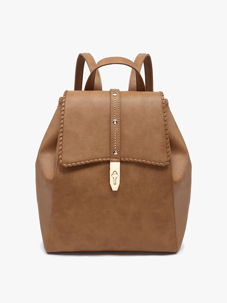 Chic Studded Whipstitch Backpack