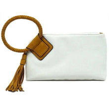 Load image into Gallery viewer, Cuff Handle Tassel Wristlet Clutch
