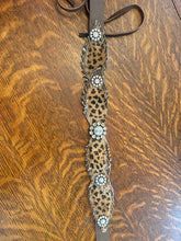 Load image into Gallery viewer, Leopard Leather 4 Feather Hatband
