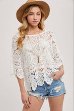 Load image into Gallery viewer, Clover Crochet Lace Top
