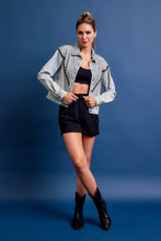 Load image into Gallery viewer, Rivir Denim Jacket With Metal Fringe
