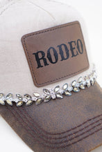 Load image into Gallery viewer, RODEO Two-Toned Dad Cap with Vegan Leather Bill +Leatherette

