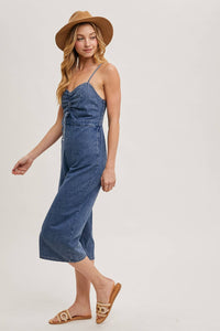 Emile Acid Washed Denim Jumpsuit