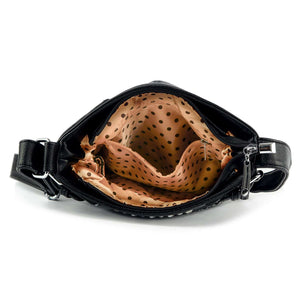 Wings Design Rhinestone Crossbody Sling