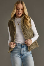 Load image into Gallery viewer, Olive Corduroy Vest
