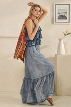 Load image into Gallery viewer, Ellie Washed Ruffle Top Tencel Romper
