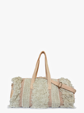 Load image into Gallery viewer, Whitley Fringe Cotton Weekender Bag
