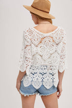 Load image into Gallery viewer, Clover Crochet Lace Top
