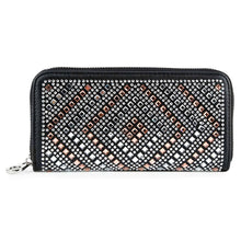 Load image into Gallery viewer, Rhinestone Design Accordion Wallet
