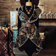 Load image into Gallery viewer, Ember Retro Western Geometric Vest Jacket
