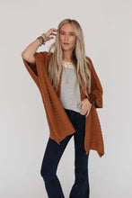 Load image into Gallery viewer, So Deserving Knit Ruana - Camel

