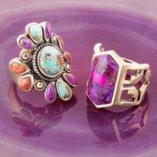 Load image into Gallery viewer, Native Color Turquoise Multi Stone Ring

