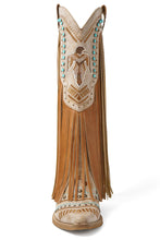 Load image into Gallery viewer, Adela Fringe Cowgirl Boots with Rhinestone Accents
