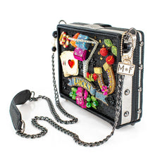 Load image into Gallery viewer, Lady Luck Beaded Gambling Casino Themed Crossbody Handbag
