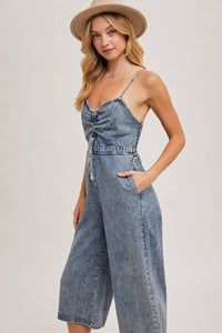 Emile Acid Washed Denim Jumpsuit
