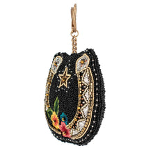 Load image into Gallery viewer, Good Luck Beaded Horse Shoe Coin Purse/Key Fob
