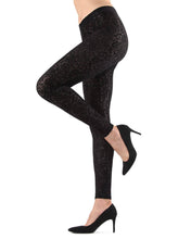 Load image into Gallery viewer, Black Velvet Lace Tights
