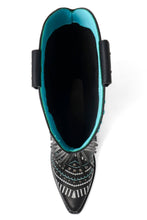 Load image into Gallery viewer, Adela Fringe Cowgirl Boots with Rhinestone Accents
